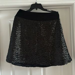 Limited black sequin mini skirt